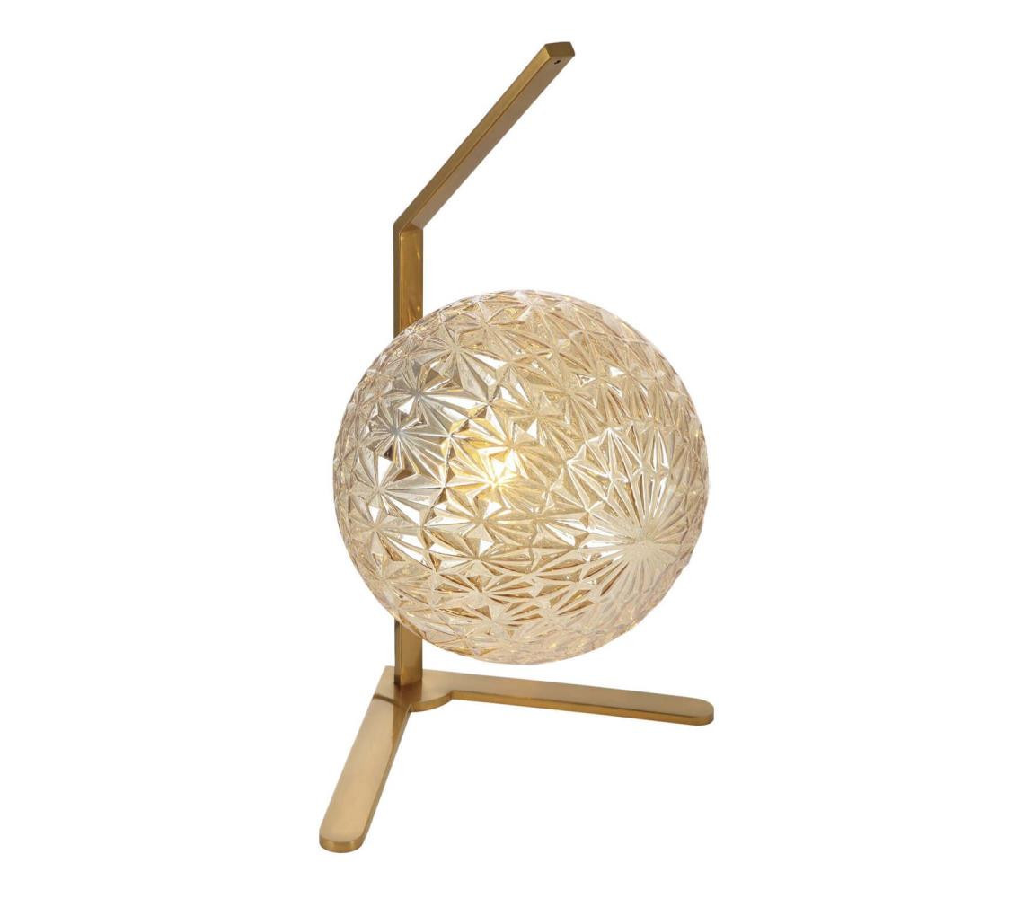 108003 - Stolní lampa JUNO 1xE27/7W/230V béžová/zlatá