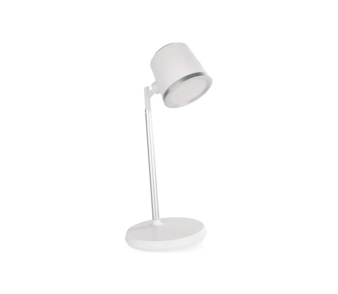 LED Stmívatelná nabíjecí stolní lampa 4v1 LED/6W/3,7V 3000K/4000K/6500K bílá