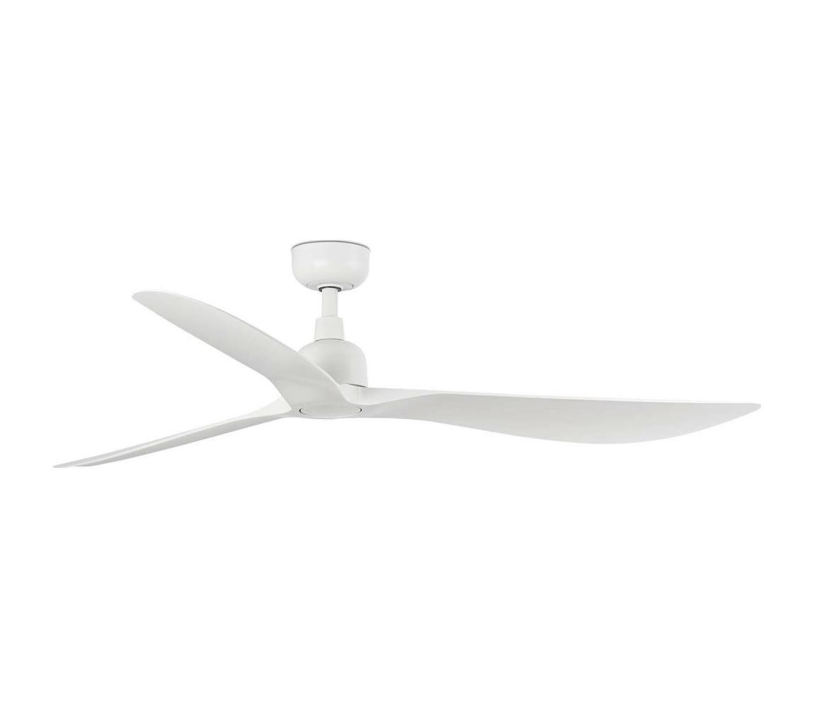 FARO Barcelona FARO 34363- Stropní látor OUTWOOD L bílá pr. 150 cm IP44 + dálkové ovládání