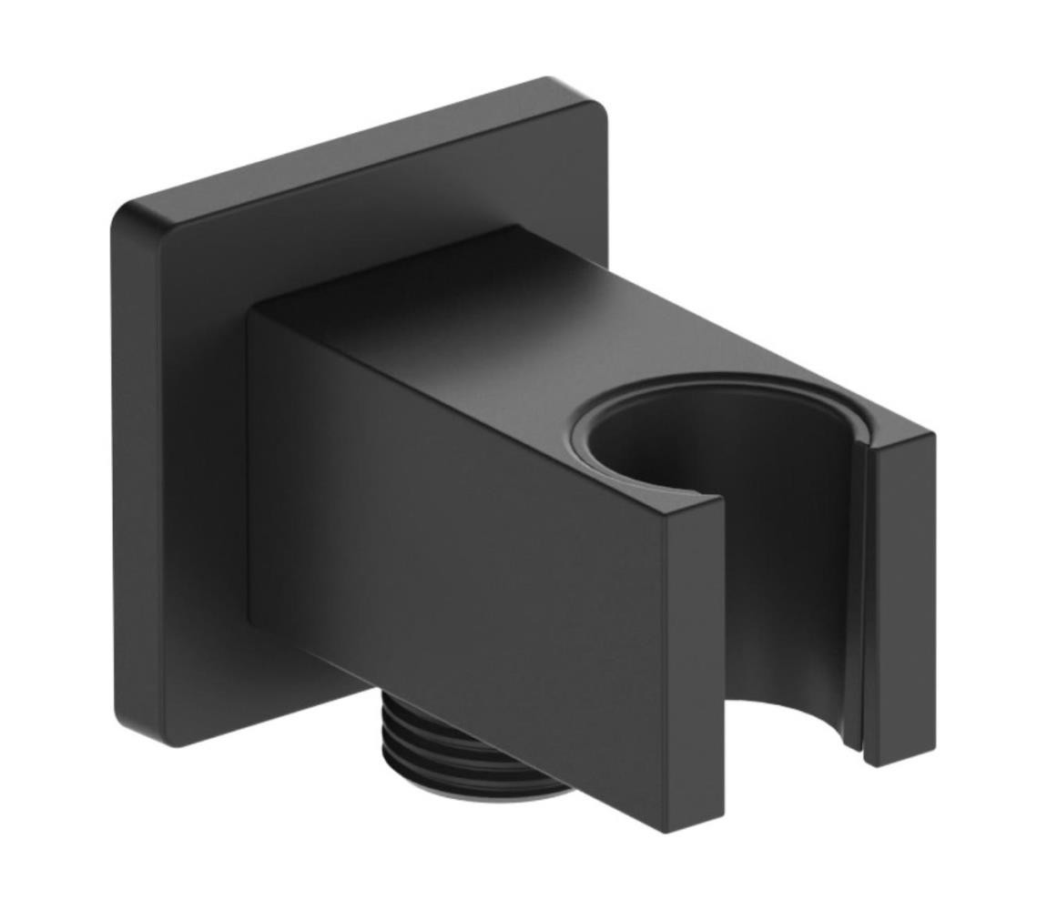 KFA Armatura KFA Armatura 845-051-81 - Hranatý držák sprchy s vývodem LOGON mosaz/matná černá