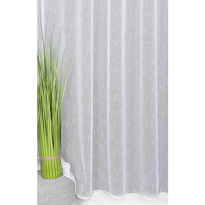 Záclona markizeta, Helis s olůvkem metráž, bílá 155 cm