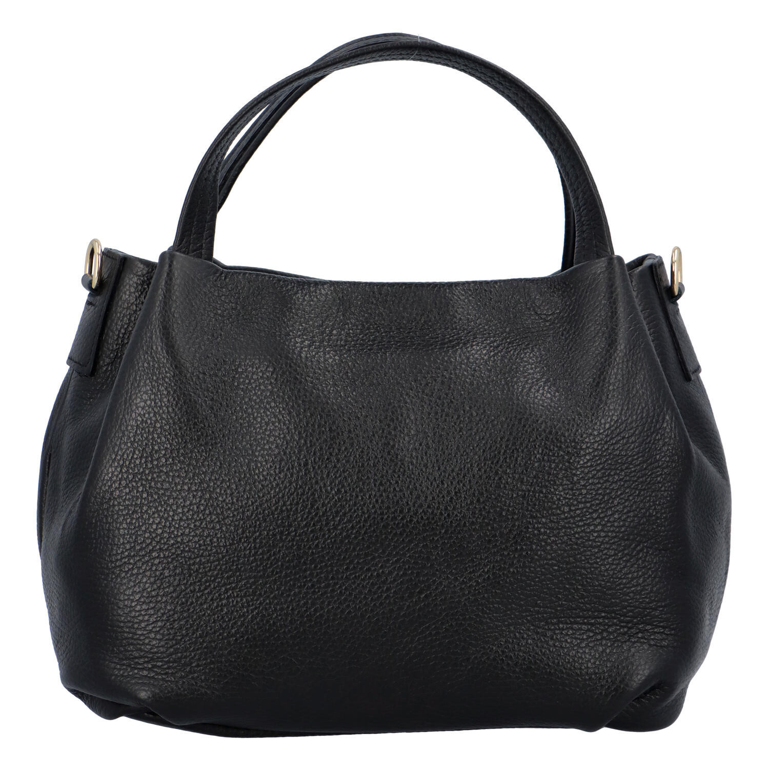 Dámská kožená kabelka do ruky černá - Delami Marilyn černá