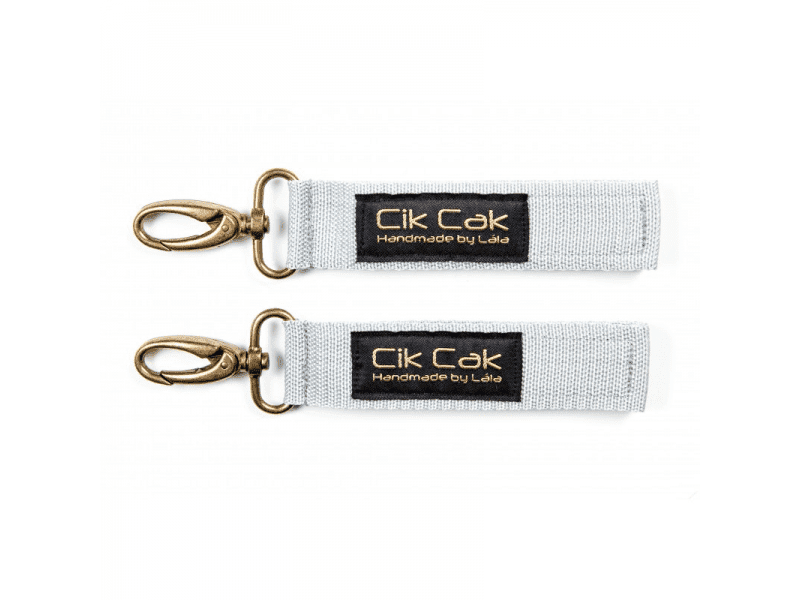 Cik Cak Úchyty na kočárek šedá staromosaz