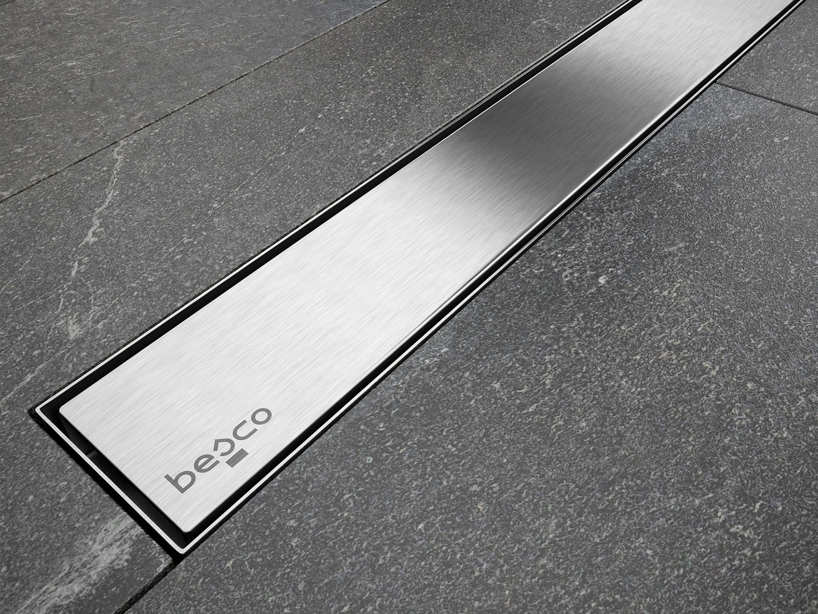 BESCO Odtokový žlab VIRGO DUO, do prostoru, délka 90cm, nerez rošt nebo pro dlažbu