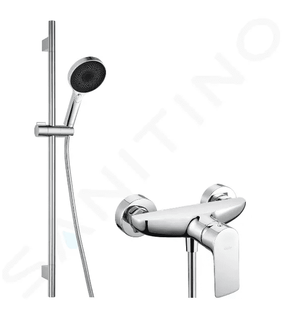 kielle 20618SN10 - Sprchový set s baterií, tyčí, hadicí a sprchovou hlavicí, chrom