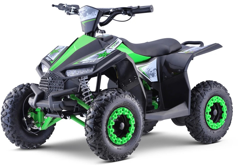 mamido Dětská elektrická čtyřkolka HIPERFECT zelená