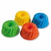 Androni Tvořítko na písek bábovka - průměr 12 cm, červená