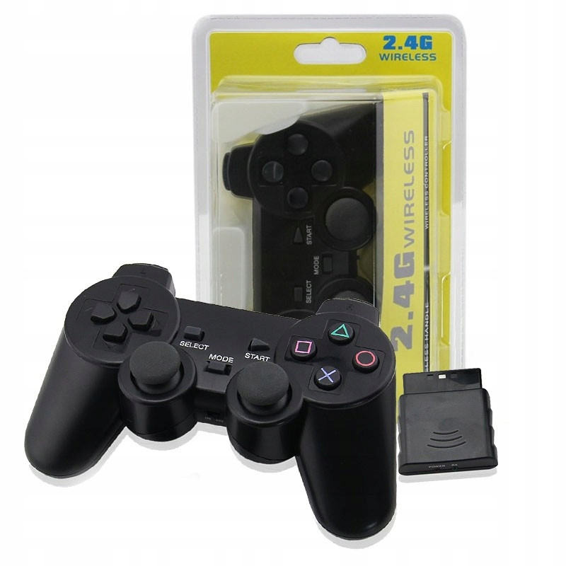 Bezdrátový ovladač 2.4 pad Doubleshock PS2 PlayStation PS1 Psx blistr