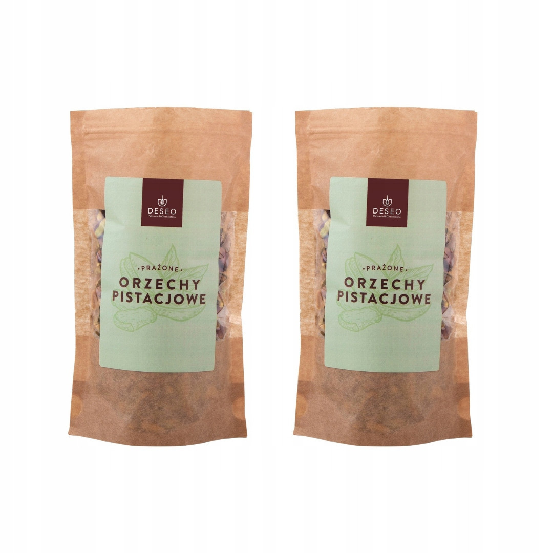 2 x Pistácie Pražené Bez Soli 500 g Loupané Pistácie Nesolené Deseo