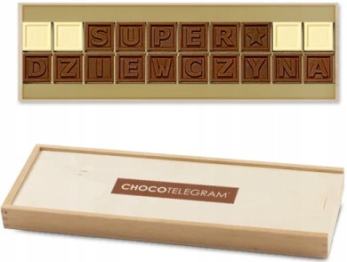 Čokoládový telegram Dárek pro dívku s čokoládou holka