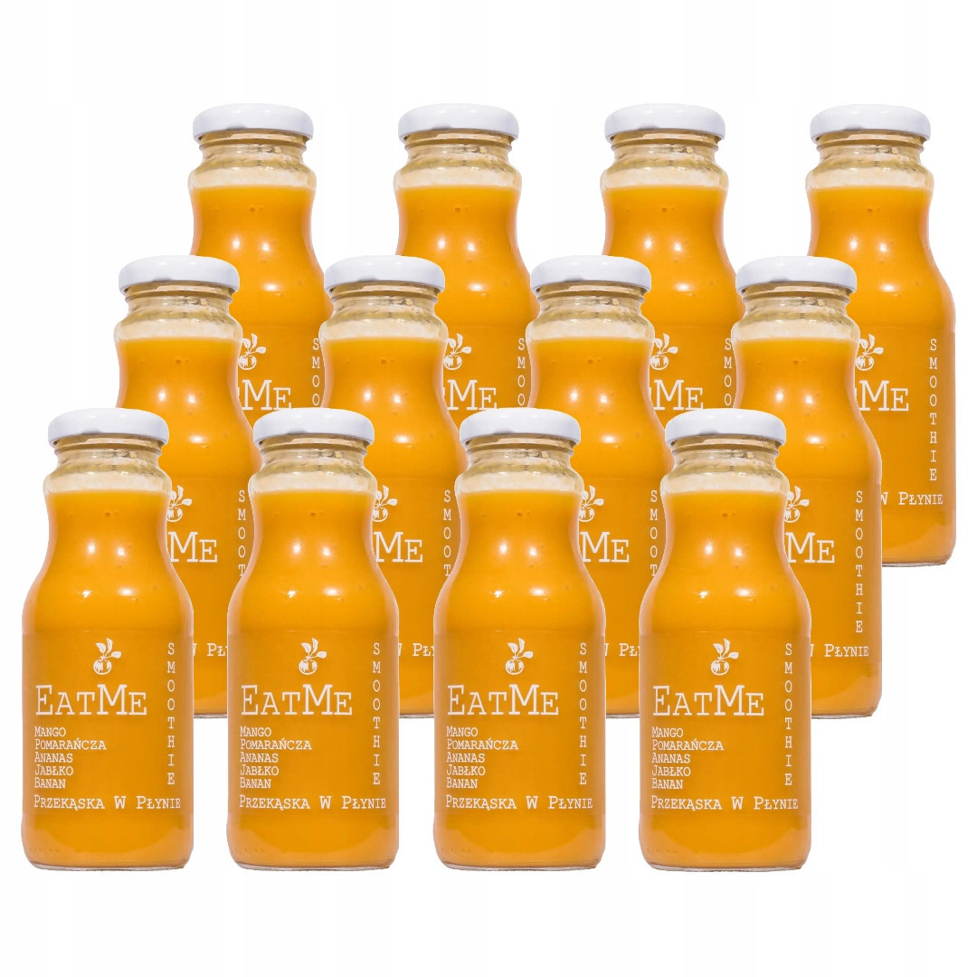 12x Smoothie mango pomeranč ananas jablko banán Eatme Nfc