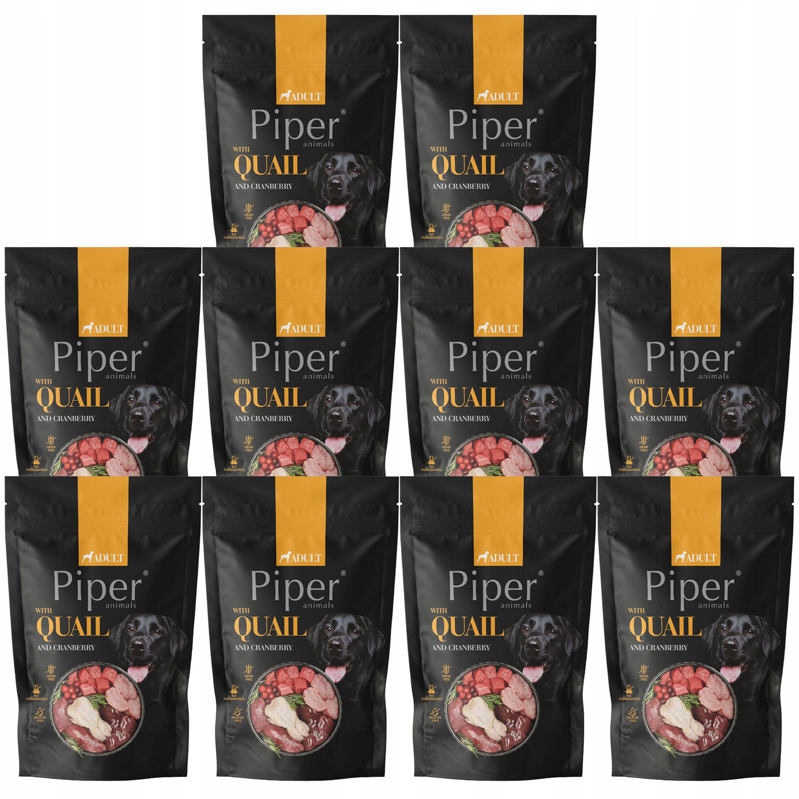 Piper Krmivo mokré pro psa Dolina Noteci Křepelka Brusinky 10 x 500 g