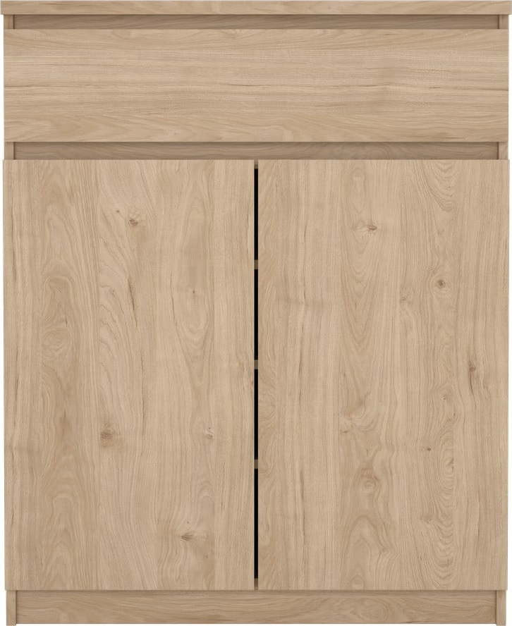 Komoda v dekoru dubu v přírodní barvě 80x100x40 cm Naia – Tvilum