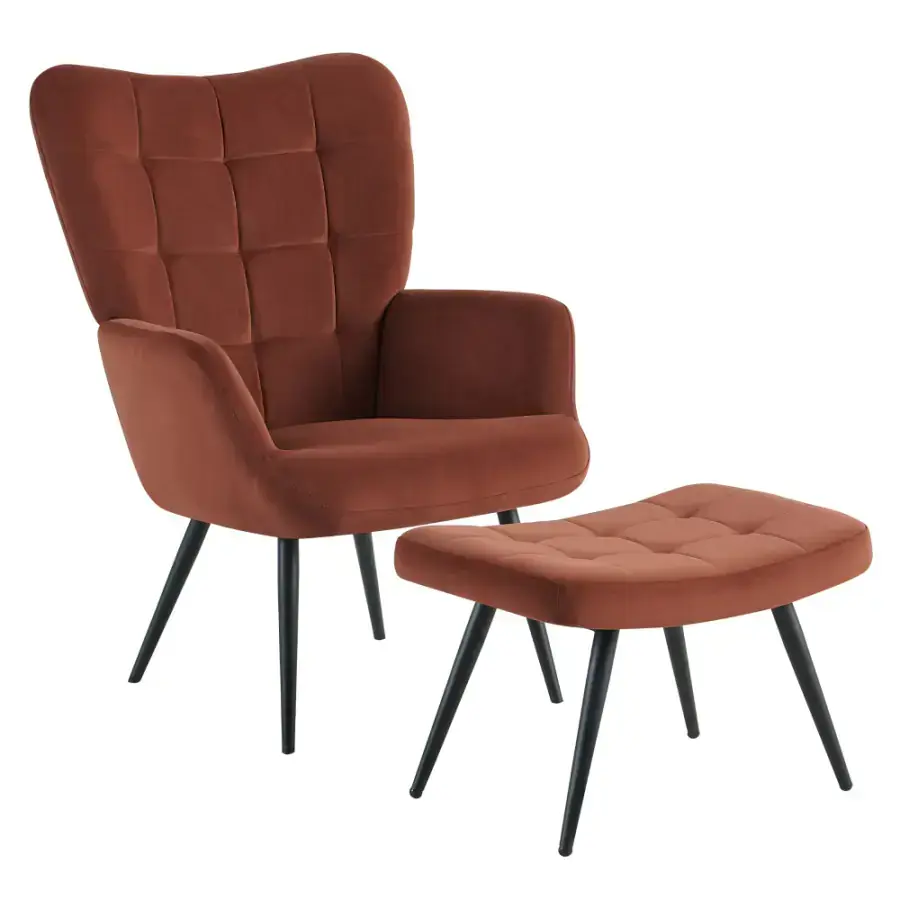 Tempo Kondela Křeslo s podnoží HABEN, hnědá