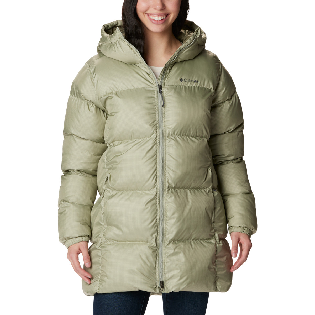 Columbia  Puffect Mid Hooded Jacket  Zelená