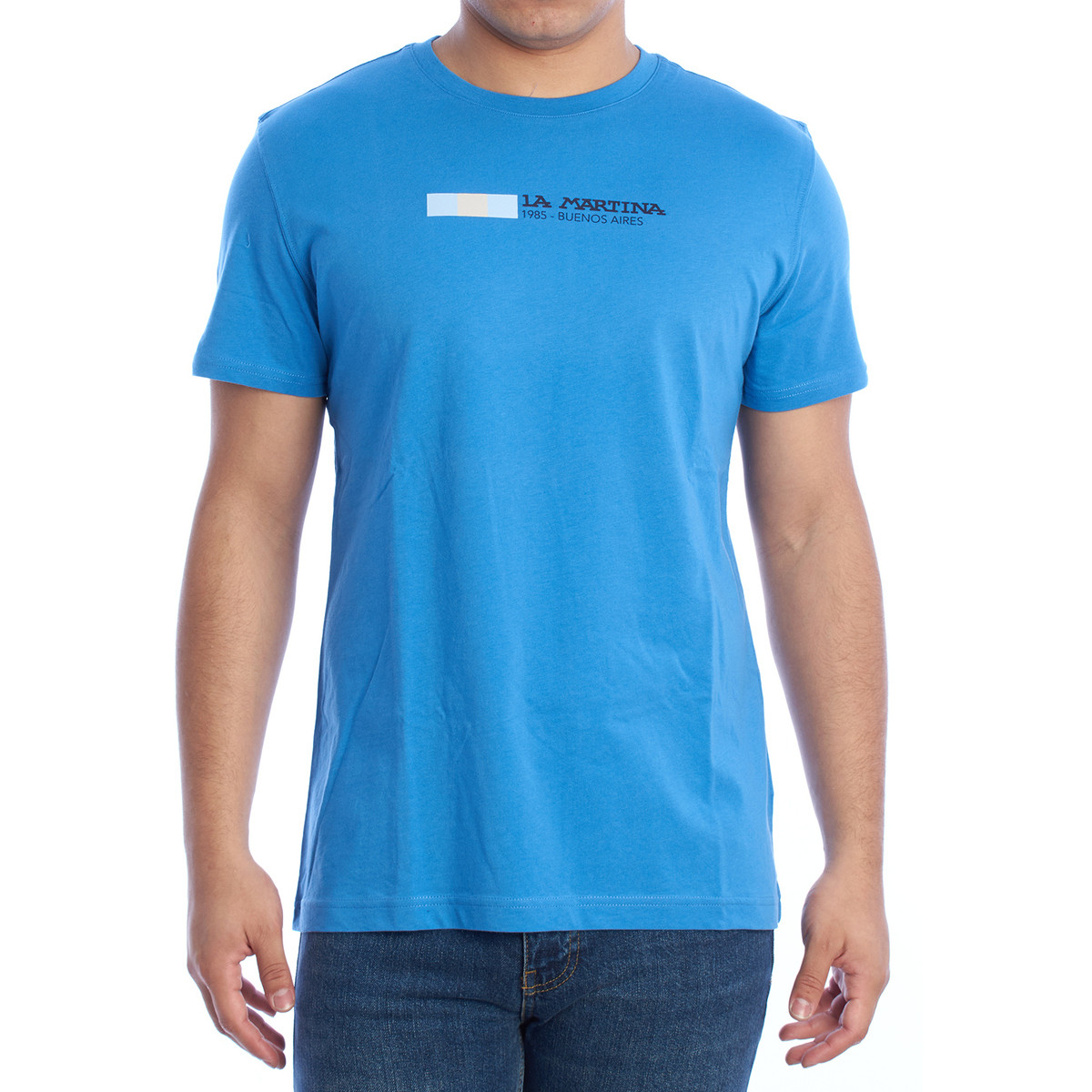 La Martina  YMR314-JS206-07205  Modrá