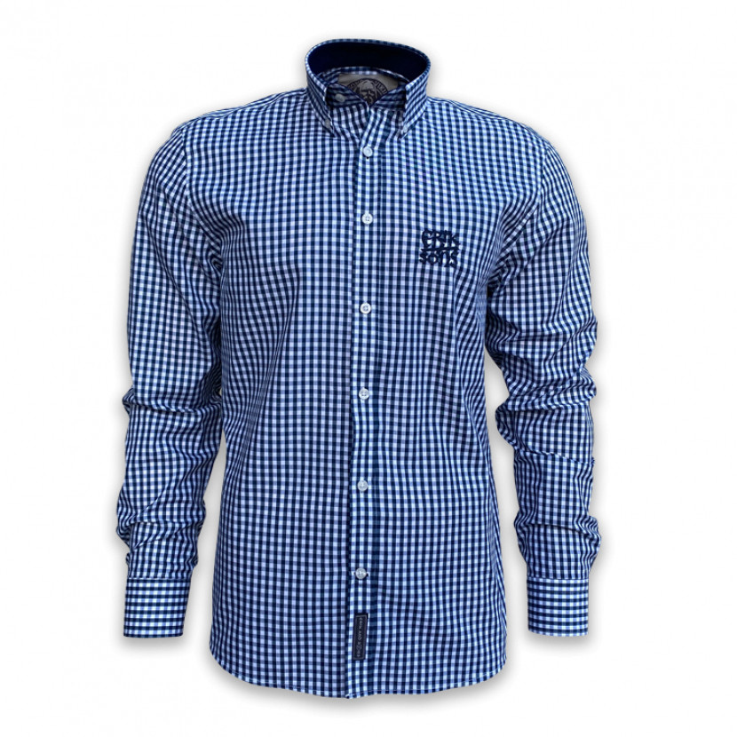 Košile pánská Erik and Sons Hyllego - modrá-bílá, M