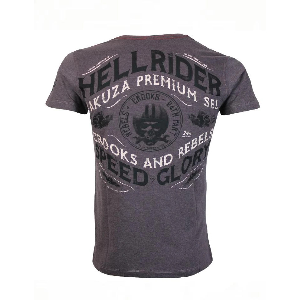 Triko Yakuza Premium Crooks and Rebels - tmavě červené, M