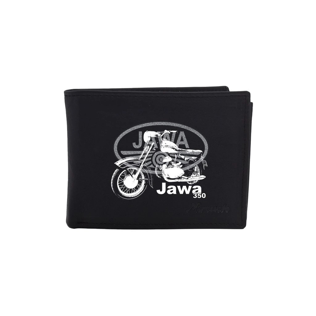 Kožená peněženka Striker Jawa 350 Kávačka - černá