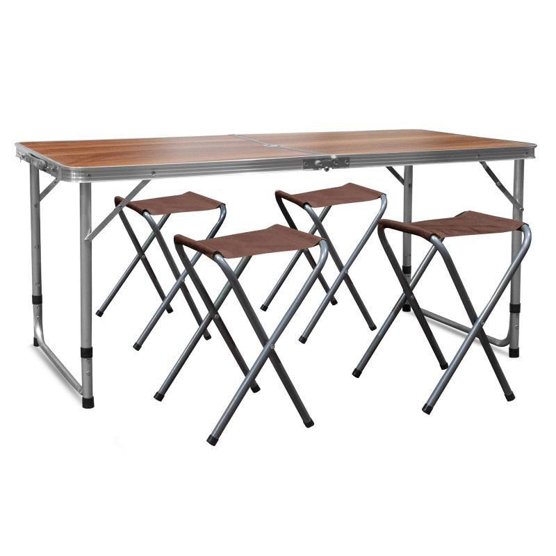 Aga MR4100 Kempingový skládací set Hnědý