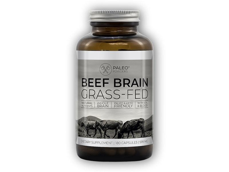 Paleo Powders Hovězí mozek (grass-fed beef brain) 180 kapslí