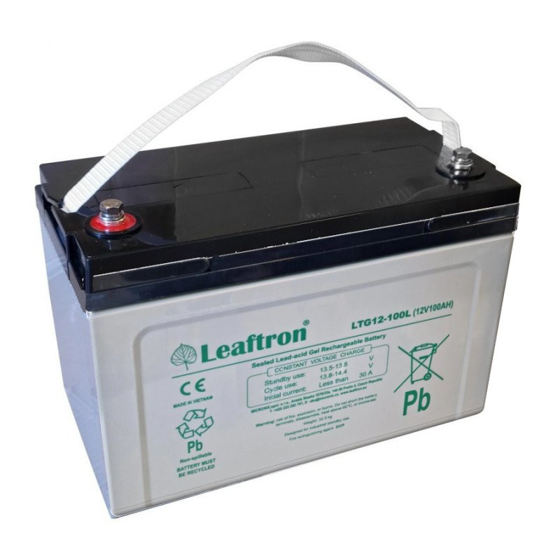 Záložní akumulátor Leaftron LTG12-100L 12V, 100Ah, 800A (gelový)