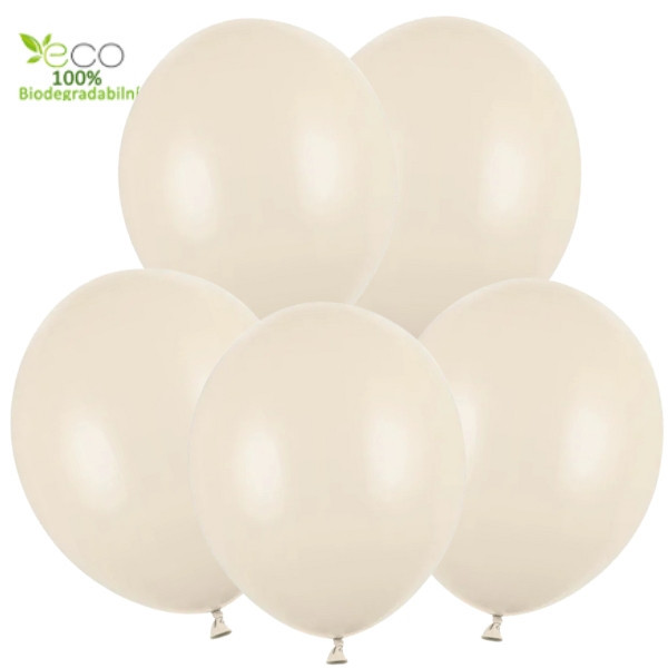 Balónky smetanové 5ks 30 cm