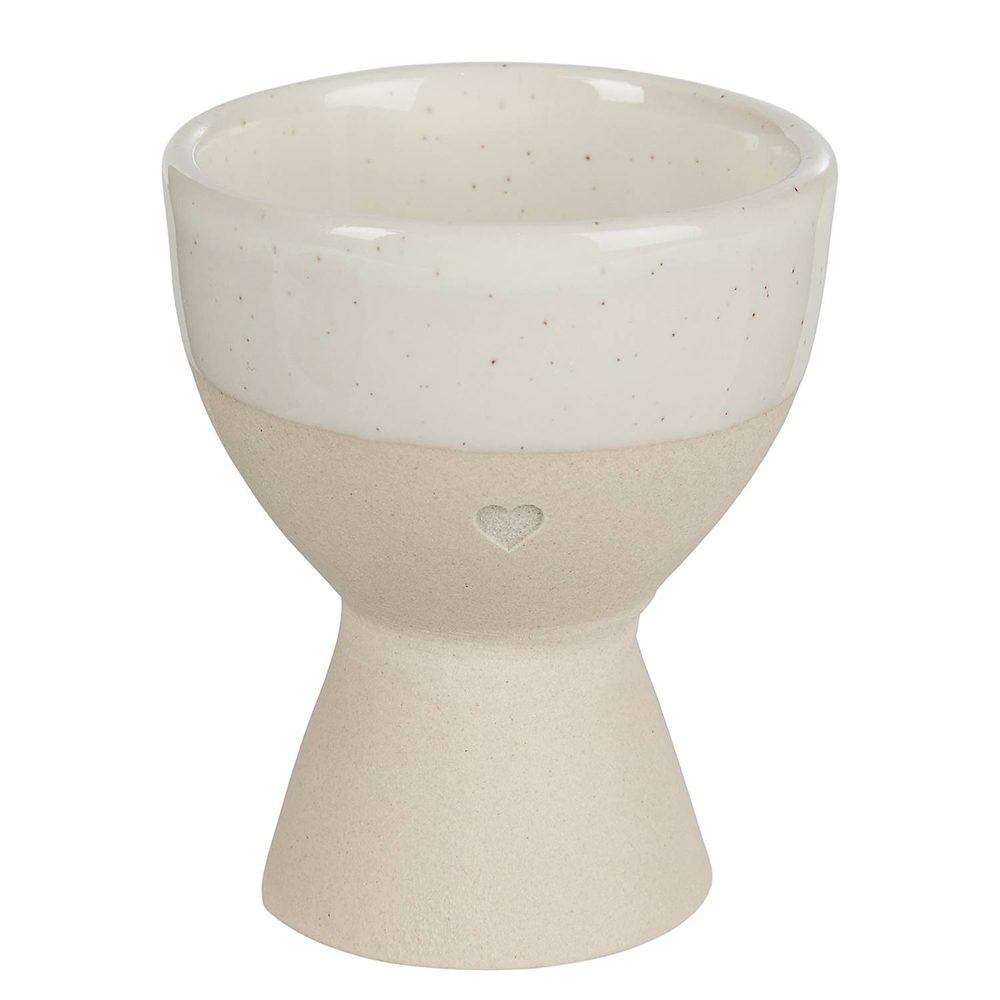ME TIME Kalíšek na vejce srdce - bílá