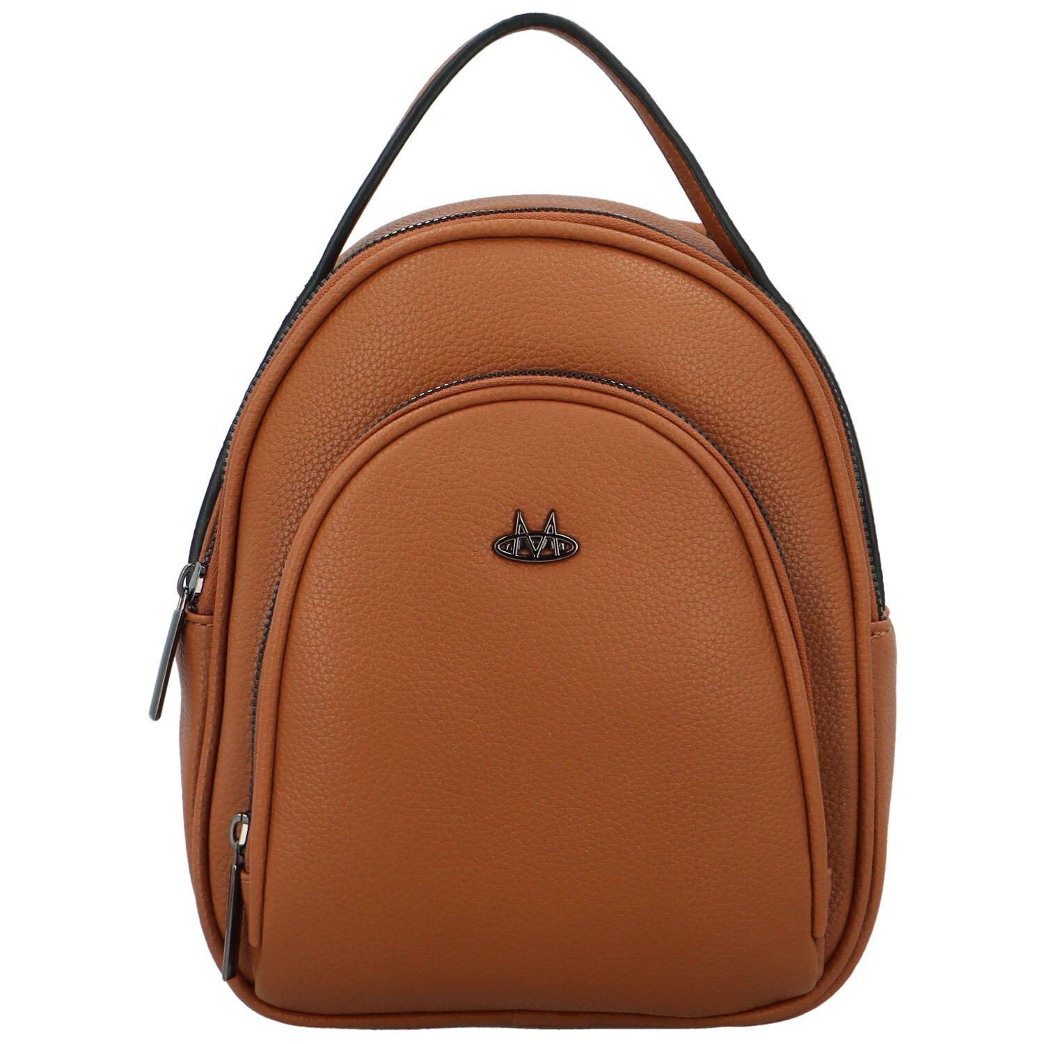 Stylový dámský koženkový kabelko-batůžek Fanett, hnědý