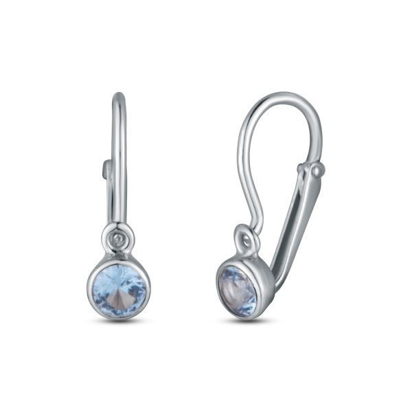 Náušnice dětské s kamenem 333-277-005323 0.80g