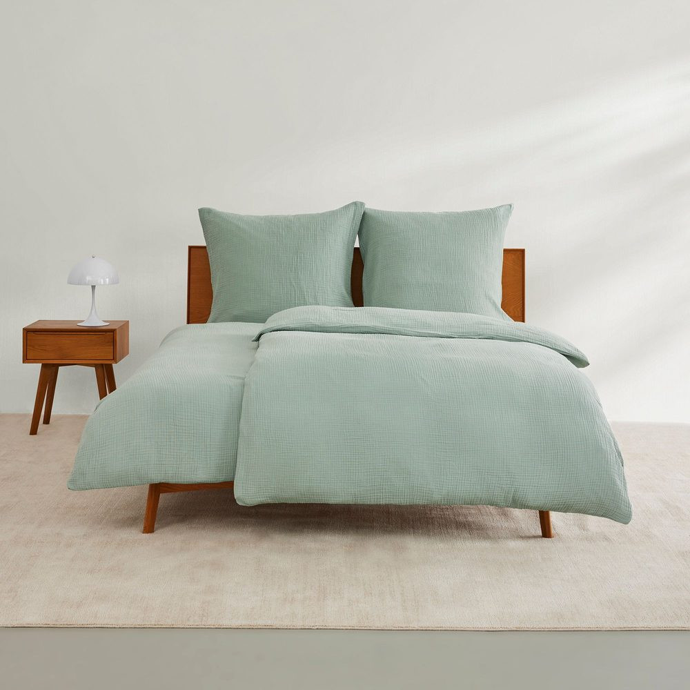 s.Oliver mušelínové povlečení 4790 Green 135x200/80x80 cm