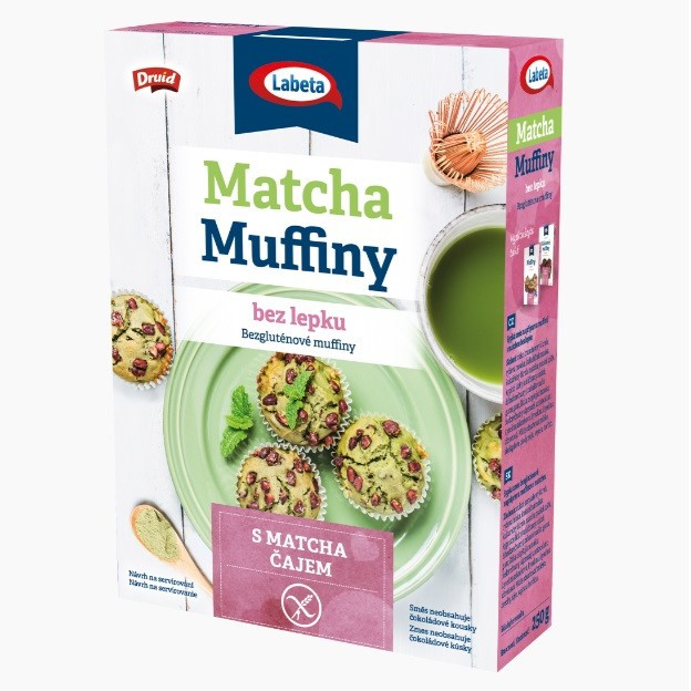 Labeta Matcha muffiny bez lepku