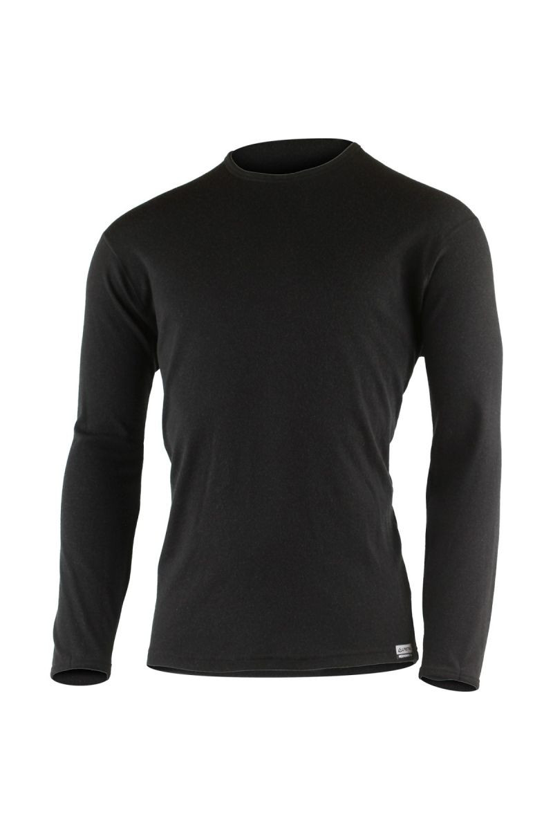 Lasting BELO 9090 černá vlněná merino mikina Velikost: M