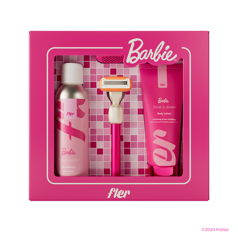 Barbie™ x Fler THAT PINK SET, limitovaná sada na holení