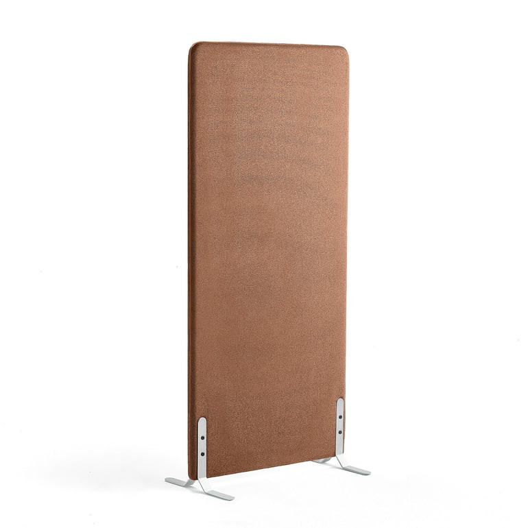 Paraván ZONE, 1700x800x46 mm, potah Rivet, bílé nohy, měděná