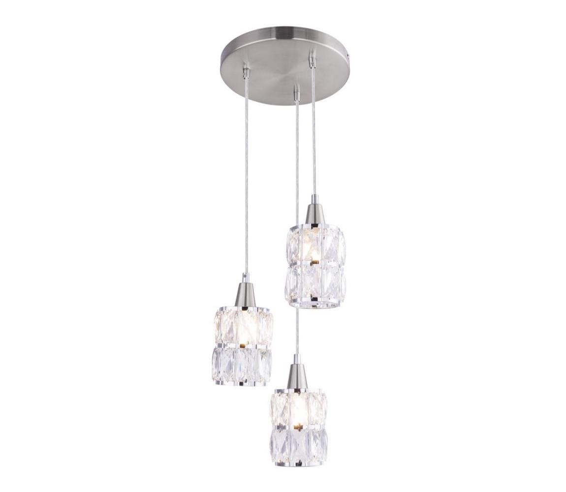 Globo Globo 15760-3 - Křišťálový lustr na lanku WOLLI 3xE14/40W/230V