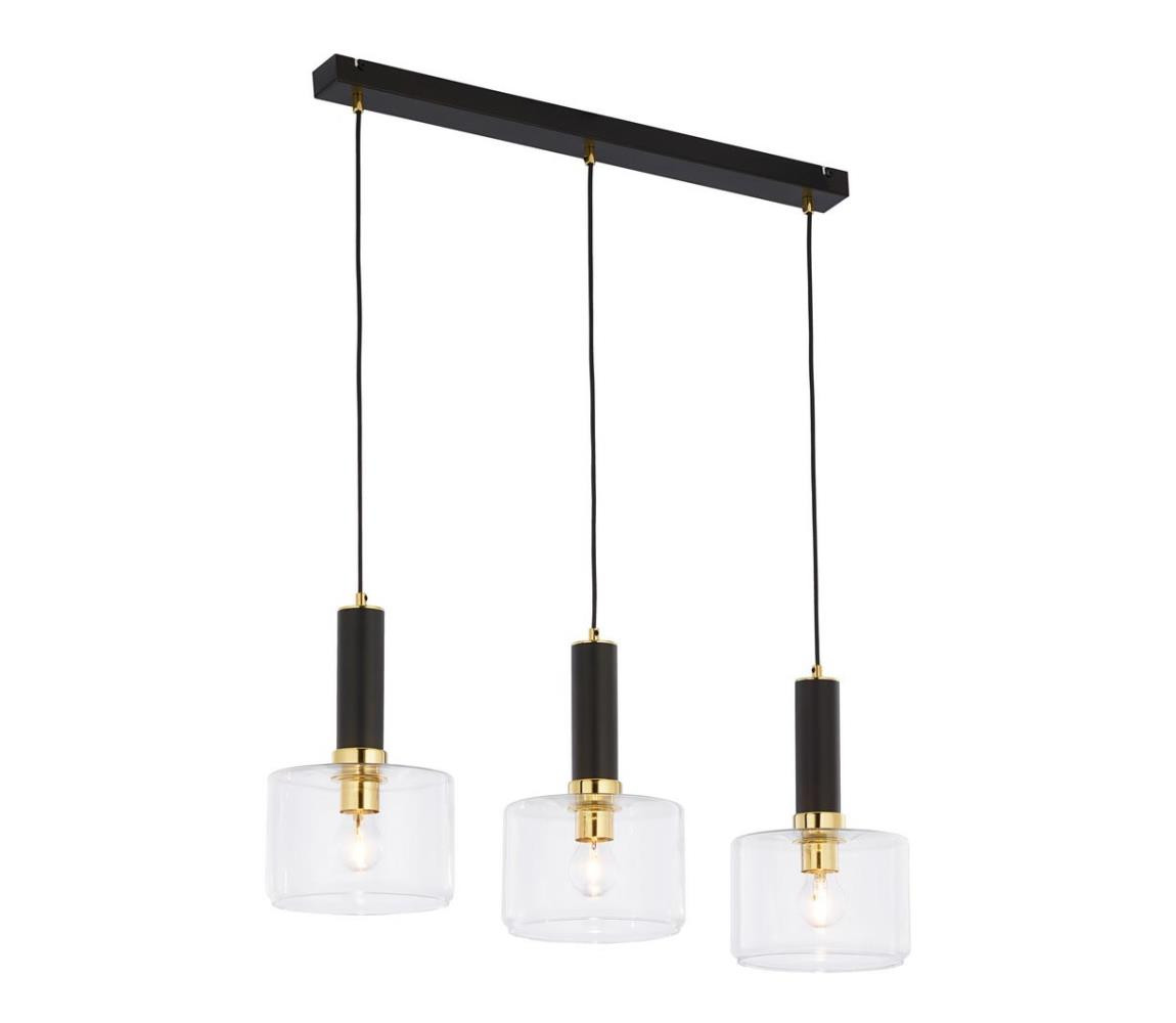 Jupiter Jupiter 1848 - VA3 - Lustr na lanku VANES 3xE27/60W/230V mosaz/černá