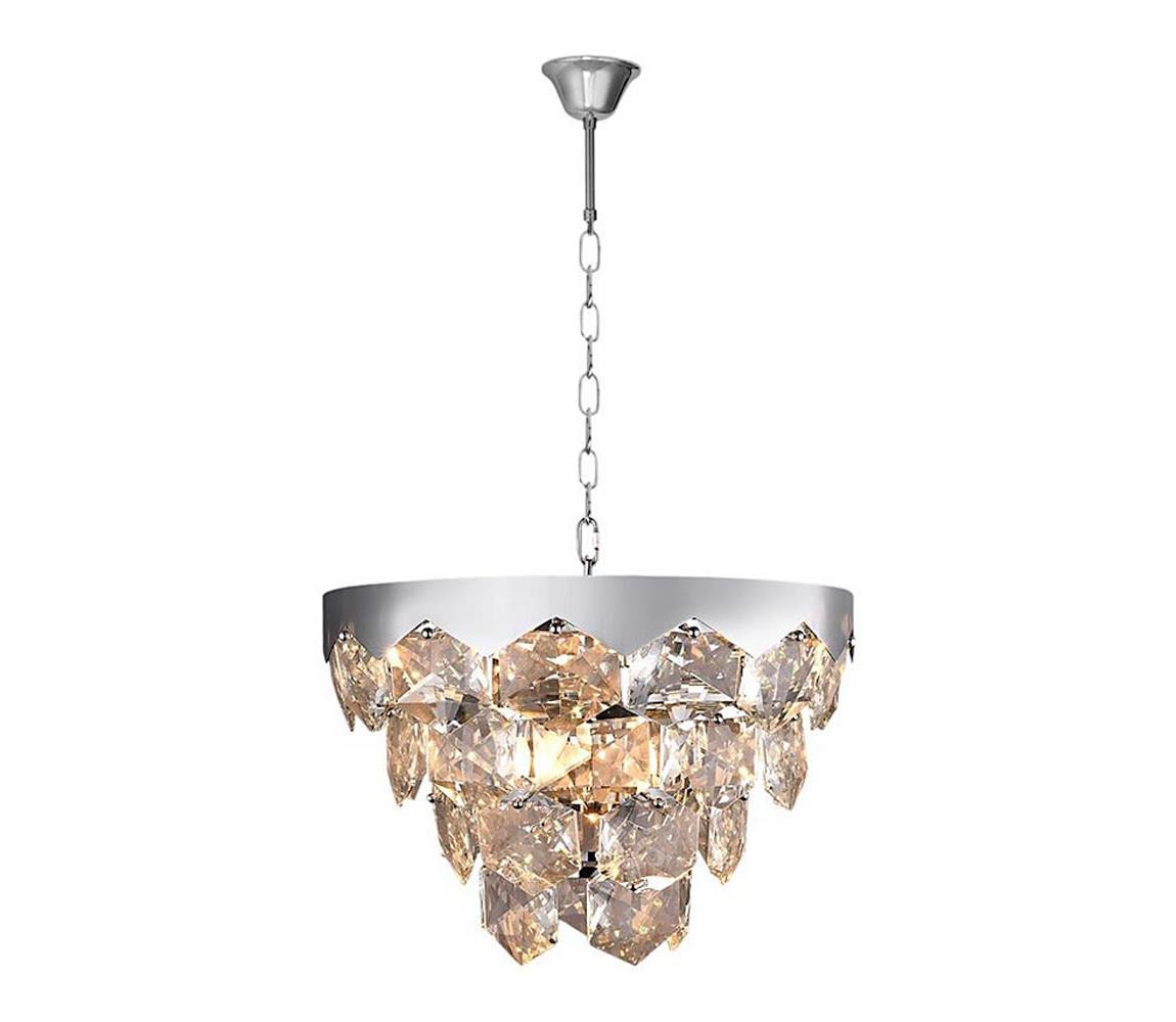 Křišťálový lustr na řetězu GRACE 6xE14/40W/230V