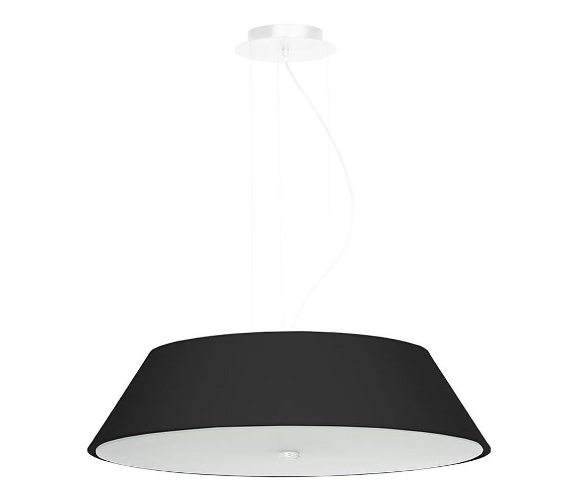 SL.0766 - Lustr na lanku VEGA 5xE27/60W/230V pr. 60 cm černá