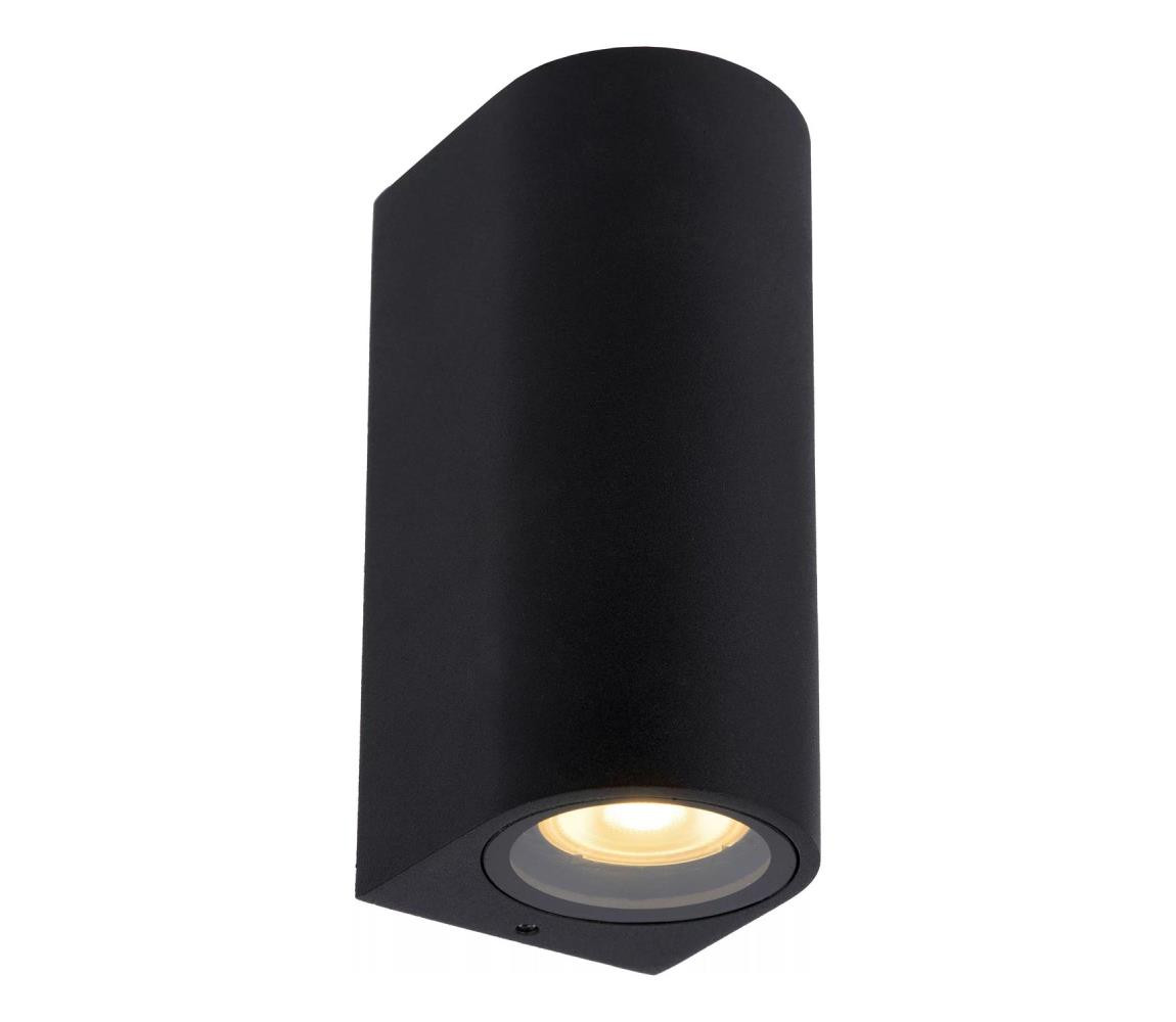 Lucide Lucide 69801/02/30 - Venkovní nástěnné svítidlo ZARO 2xGU10/35W/230V IP44 černá