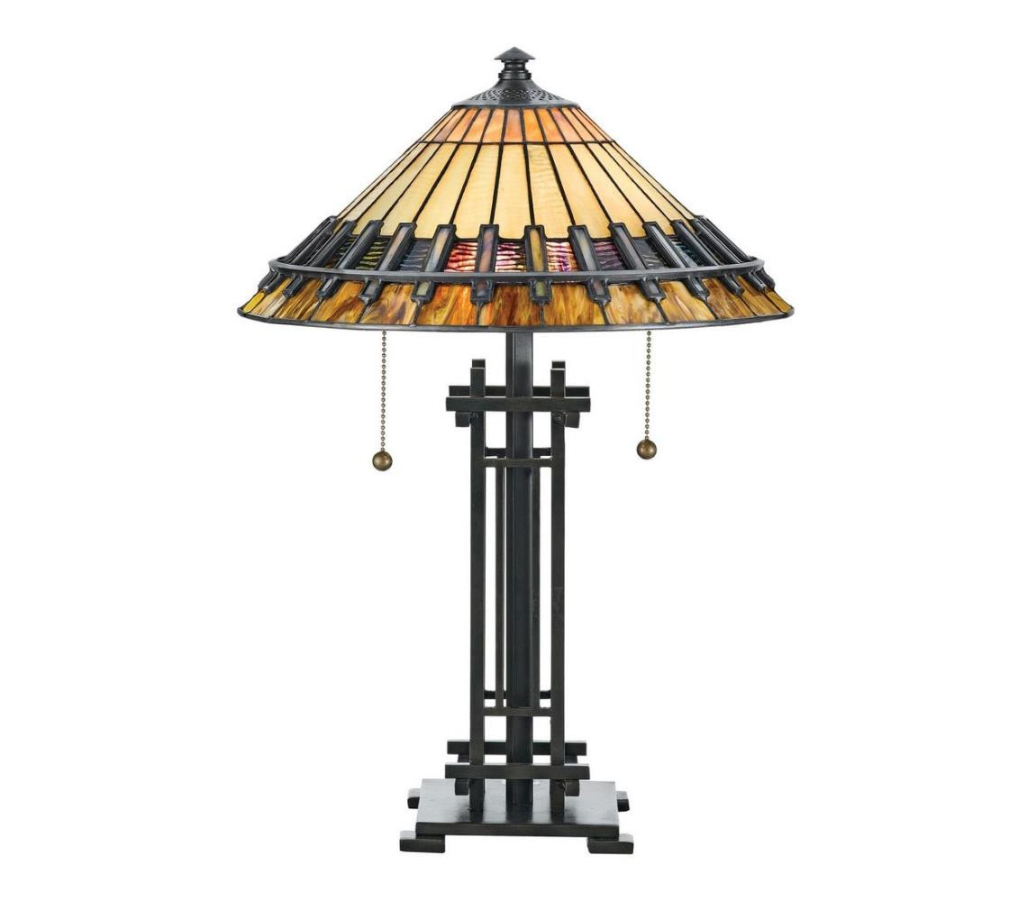 Elstead Elstead QZ-CHASTAIN-TL - Stolní lampa CHASTAIN 2xE27/60W/230V