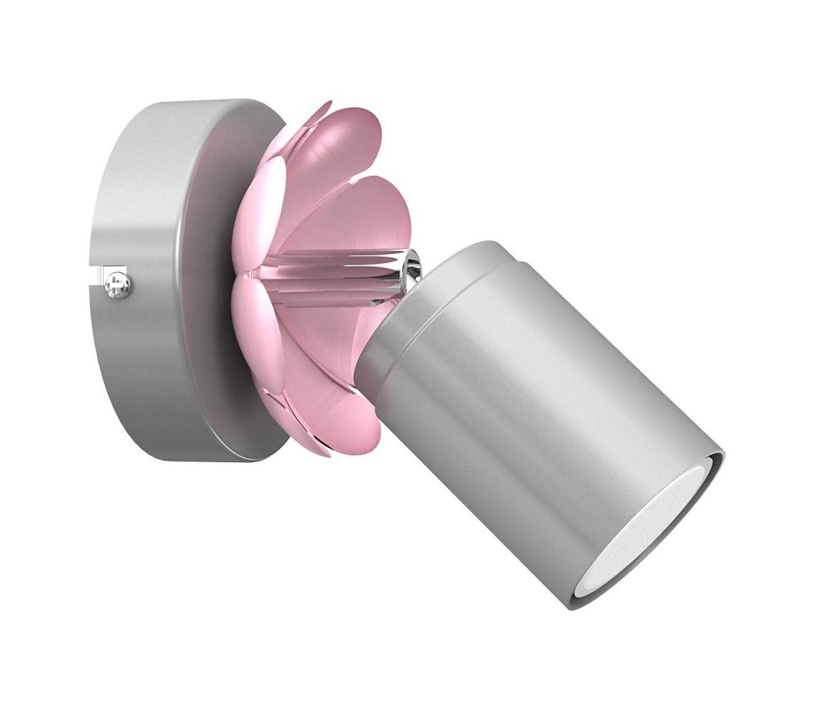 Nástěnné bodové svítidlo FLOWER 1xGU10/8W/230V matný chrom