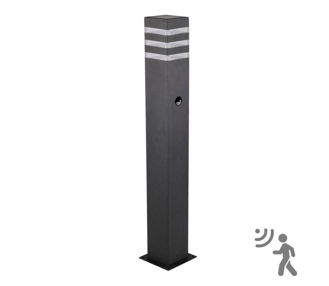 Venkovní lampa se senzorem TEKSAS 1xE27/12W/230V IP44 74 cm