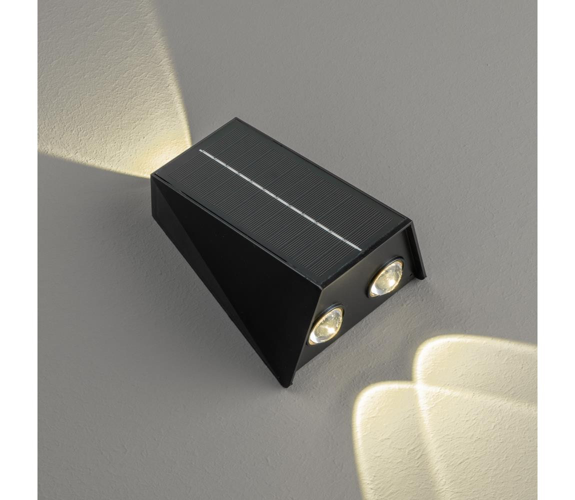 08490L - LED Solární nástěnné svítidlo se senzorem LED/2W/5V IP54