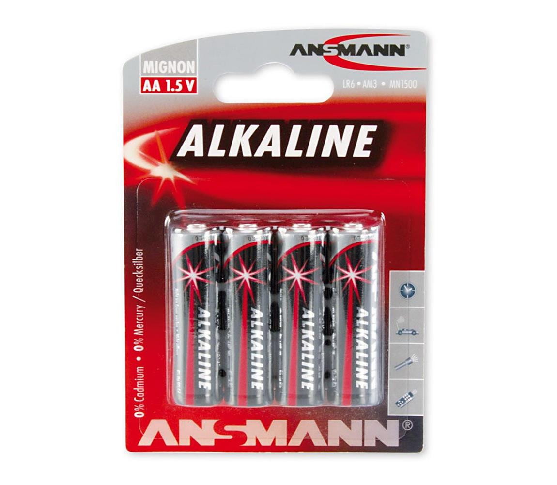 Ansmann Ansmann 09629 LR6 AA RED - 4ks alkalická baterie 1,5V