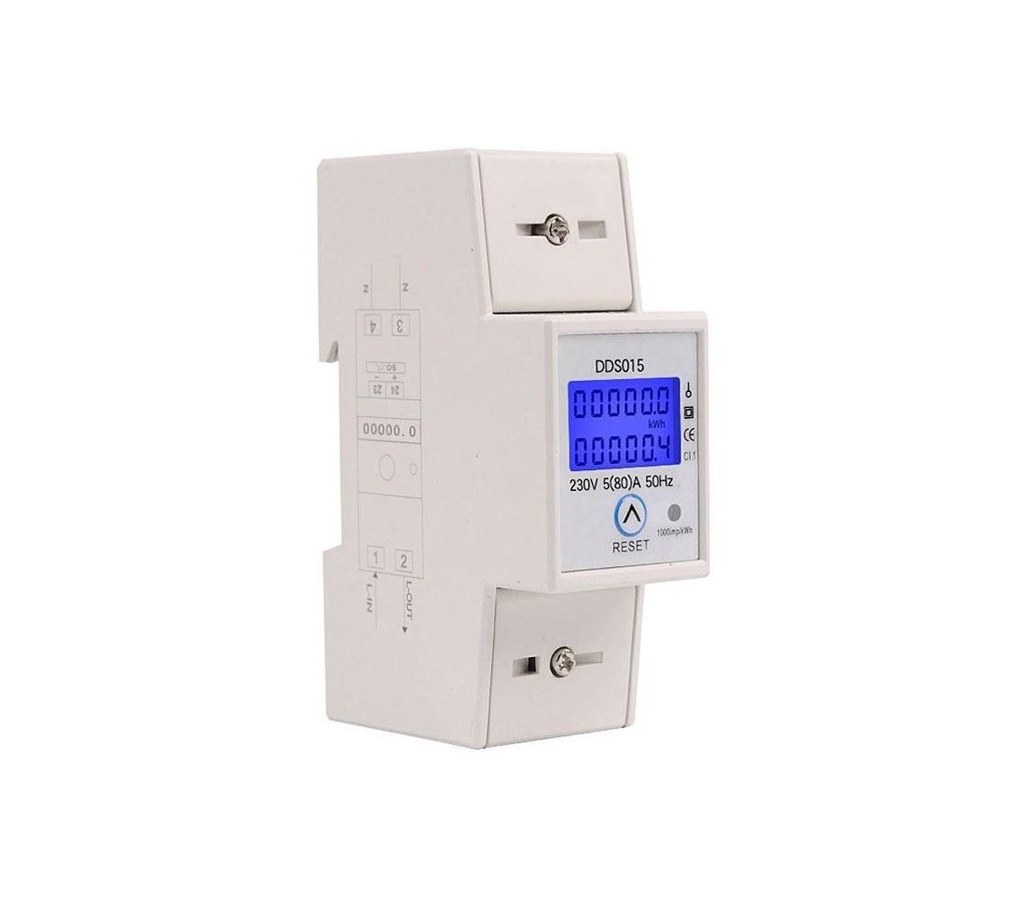 Jednofázový elektroměr na DIN lištu DDS015