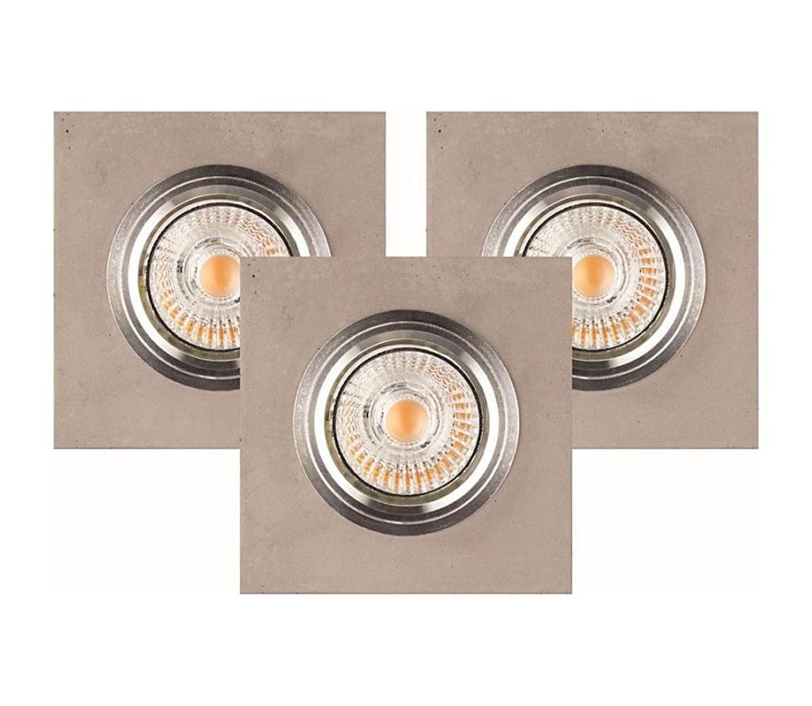 2515336 - SADA 3x LED Podhledové svítidlo VITAR 1xGU10/5W/230V beton