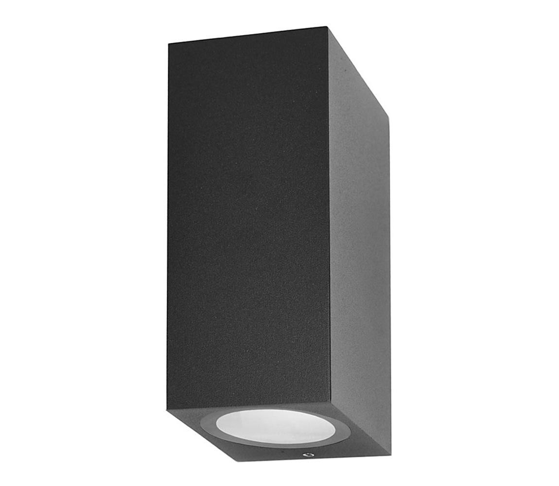 OWL-2198-1SQ -Venkovní nástěnné svítidlo GENTA 2xGU10/40W/230V IP54 15 cm