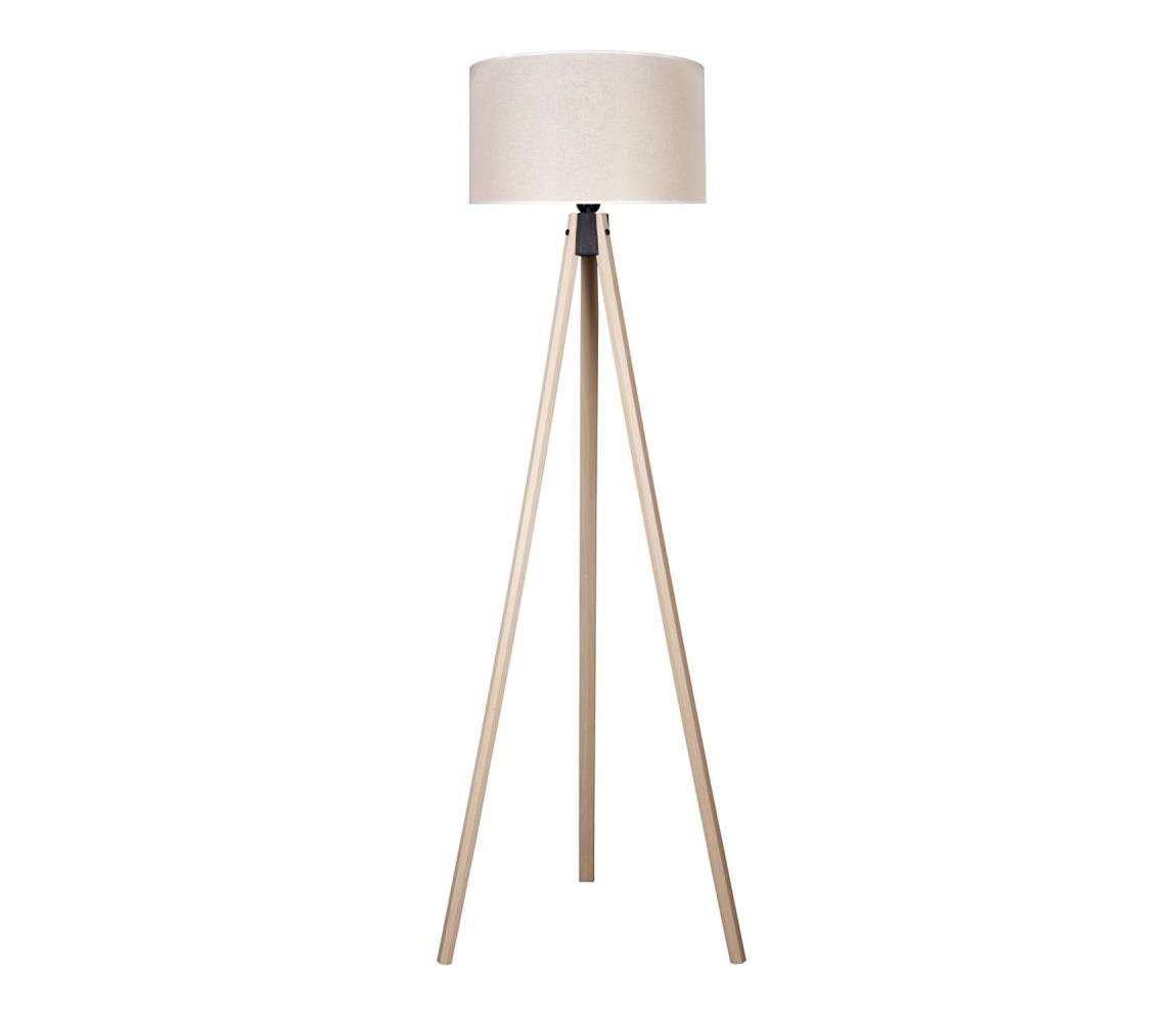 - Stojací lampa 1xE27/60W/230V pr. 44 cm krémová/béžová