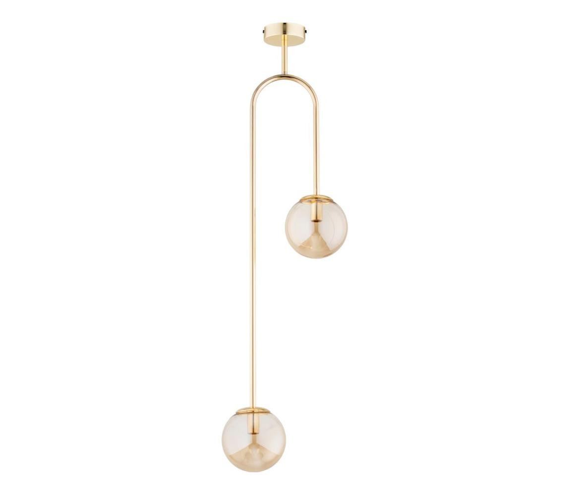 Lustr na tyči VECTOR 2xE14/10W/230V zlatá